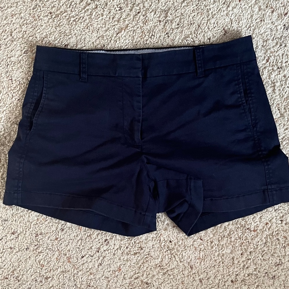 J. Crew Classic Navy Blue Chino Short - 8 - 3.5"- Womens